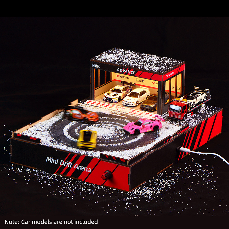 Model Kit Cars - 1:64 Schaal DIY Driftbaan Diorama met