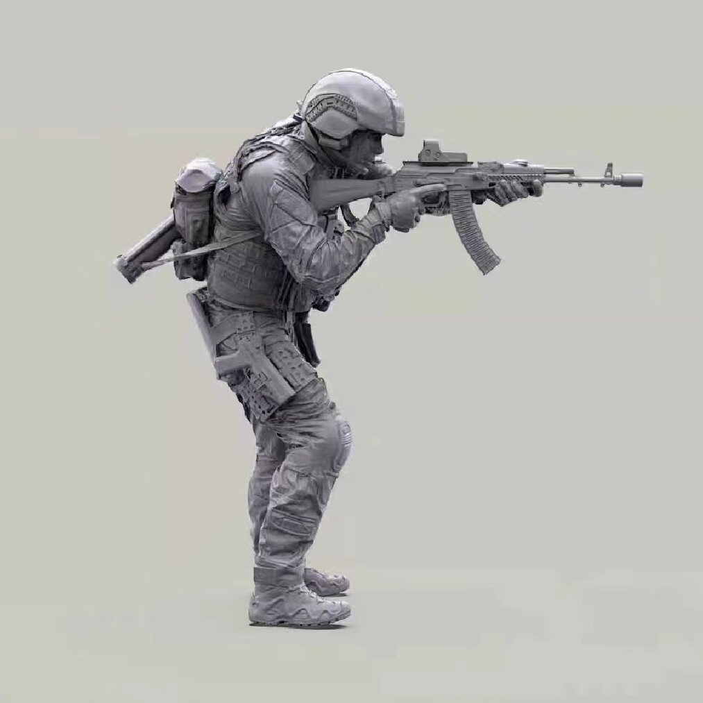 Model Kit Ww2 - 1:35 bouwpakket harskit 35730 Moderne soldaat