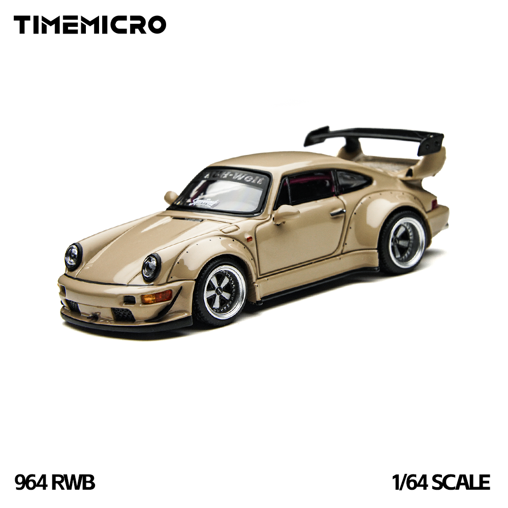 Model Kit Cars - TimeMicro1:64 RWB 964 Beige Cadeauset Die-cast
