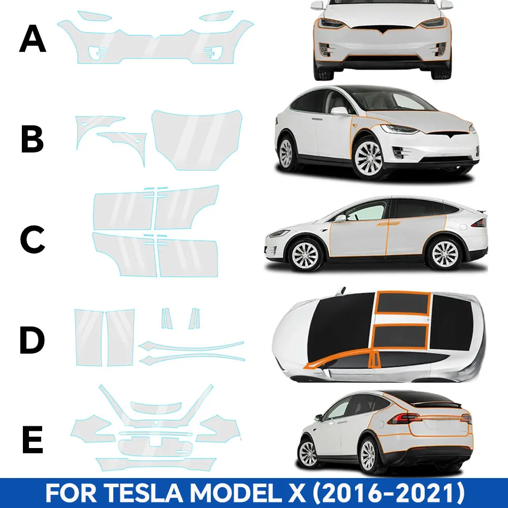 TPU Voor Tesla Model X 2016-20 - Logo Model Kit recensie en prijs
