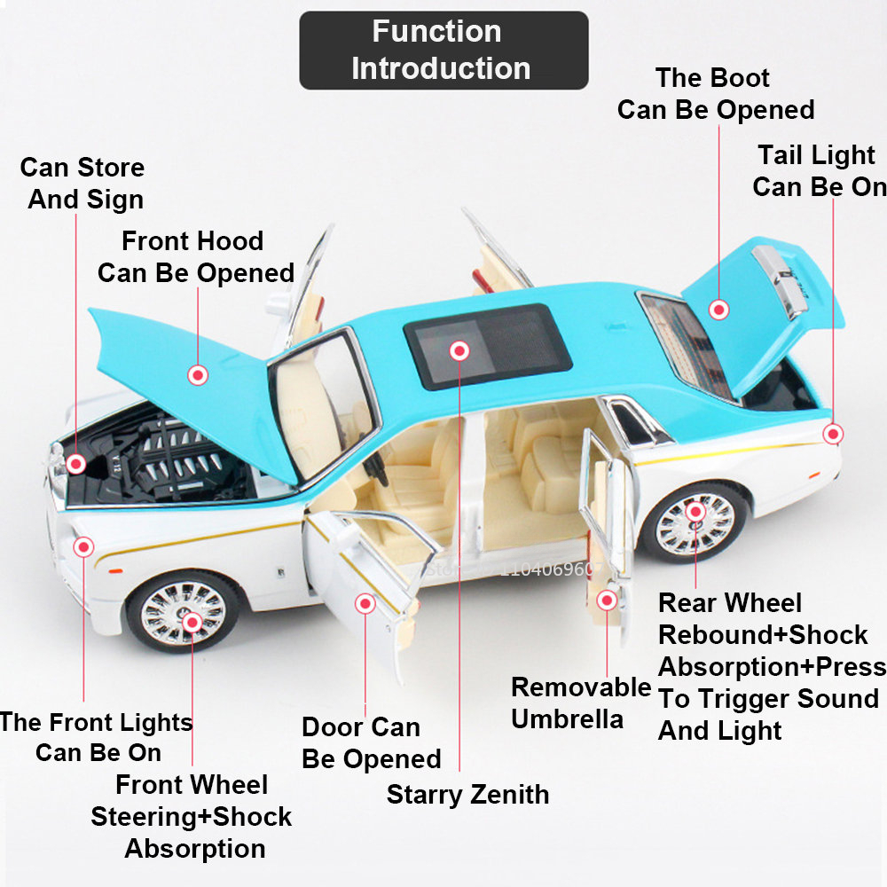 1:24 Rolls Royce Phantom Alloy - Model Kit Mustang recensie en prijs