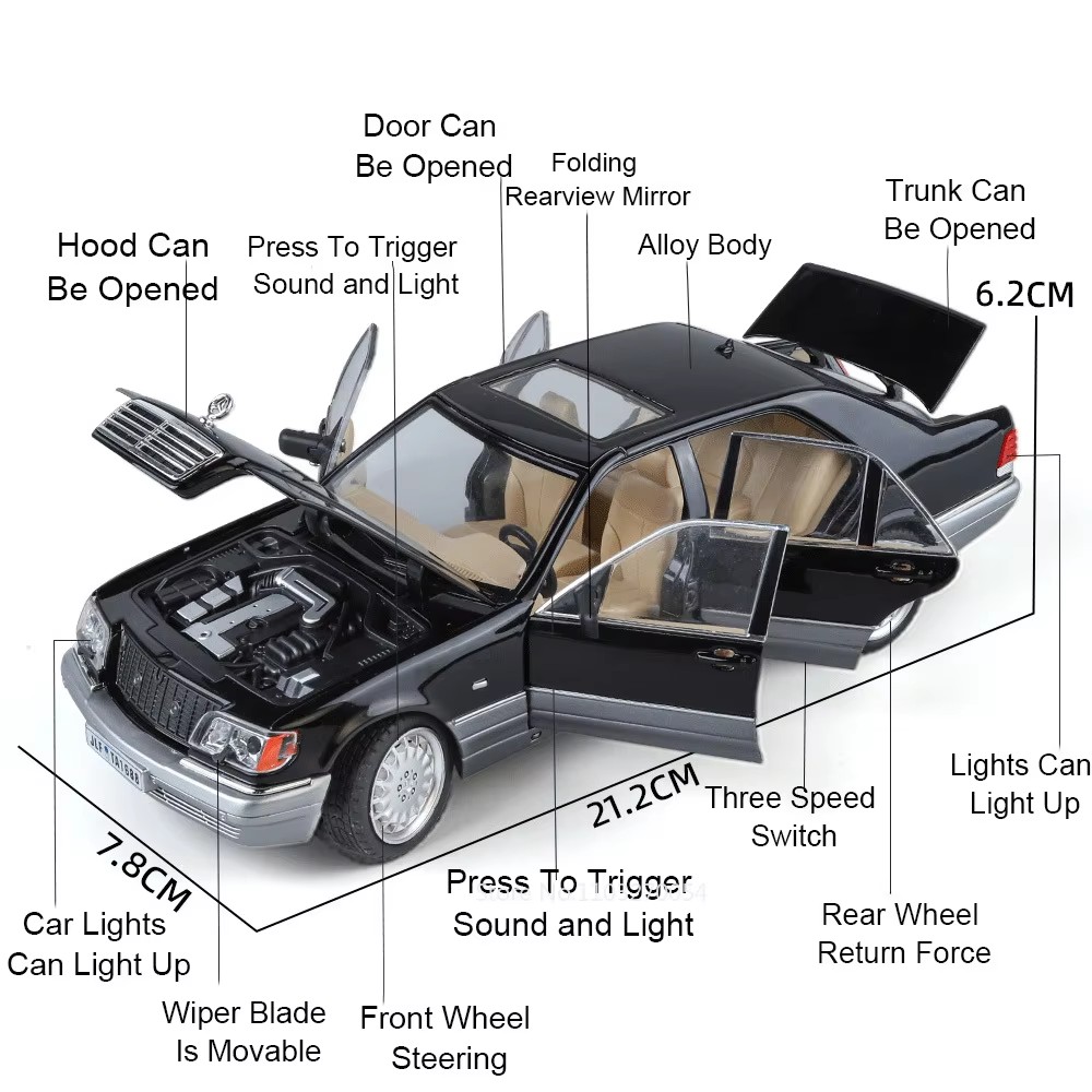 1:24 300SL W140 Legering Model - Model Kit Mustang recensie en prijs