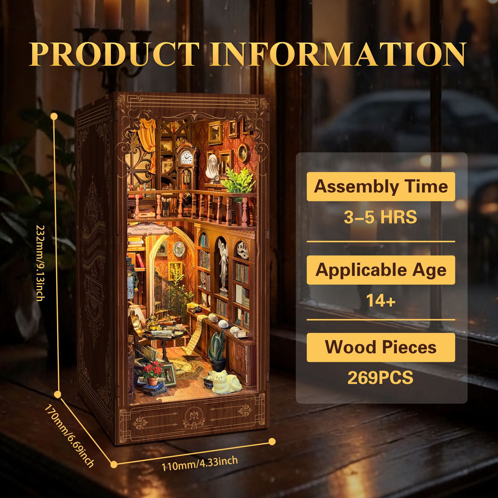 1:12 Schaal Timeworn Bibliothe - Model Kit Vintage recensie en prijs